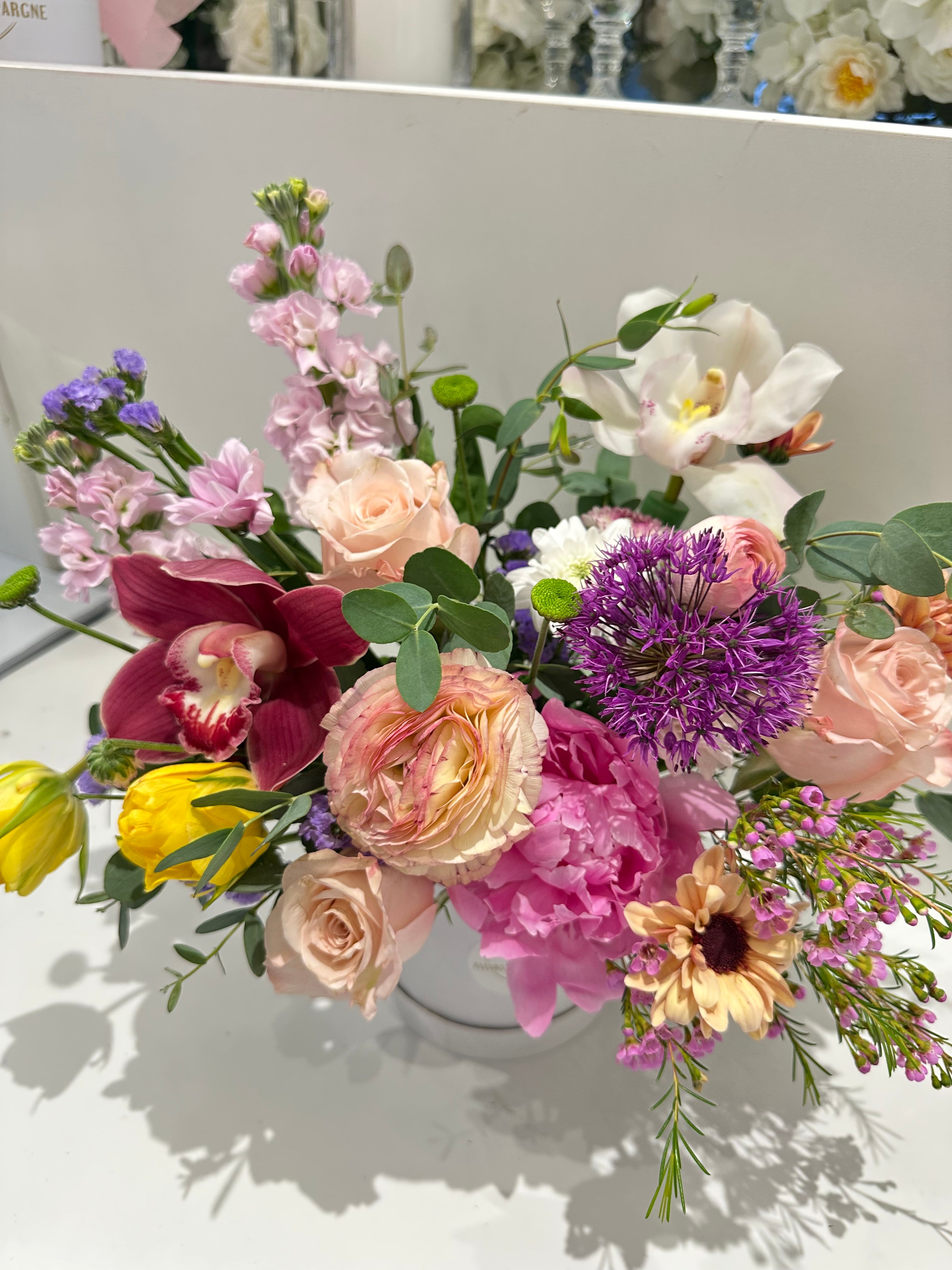 Premium Floral Box - Fresh Flowers