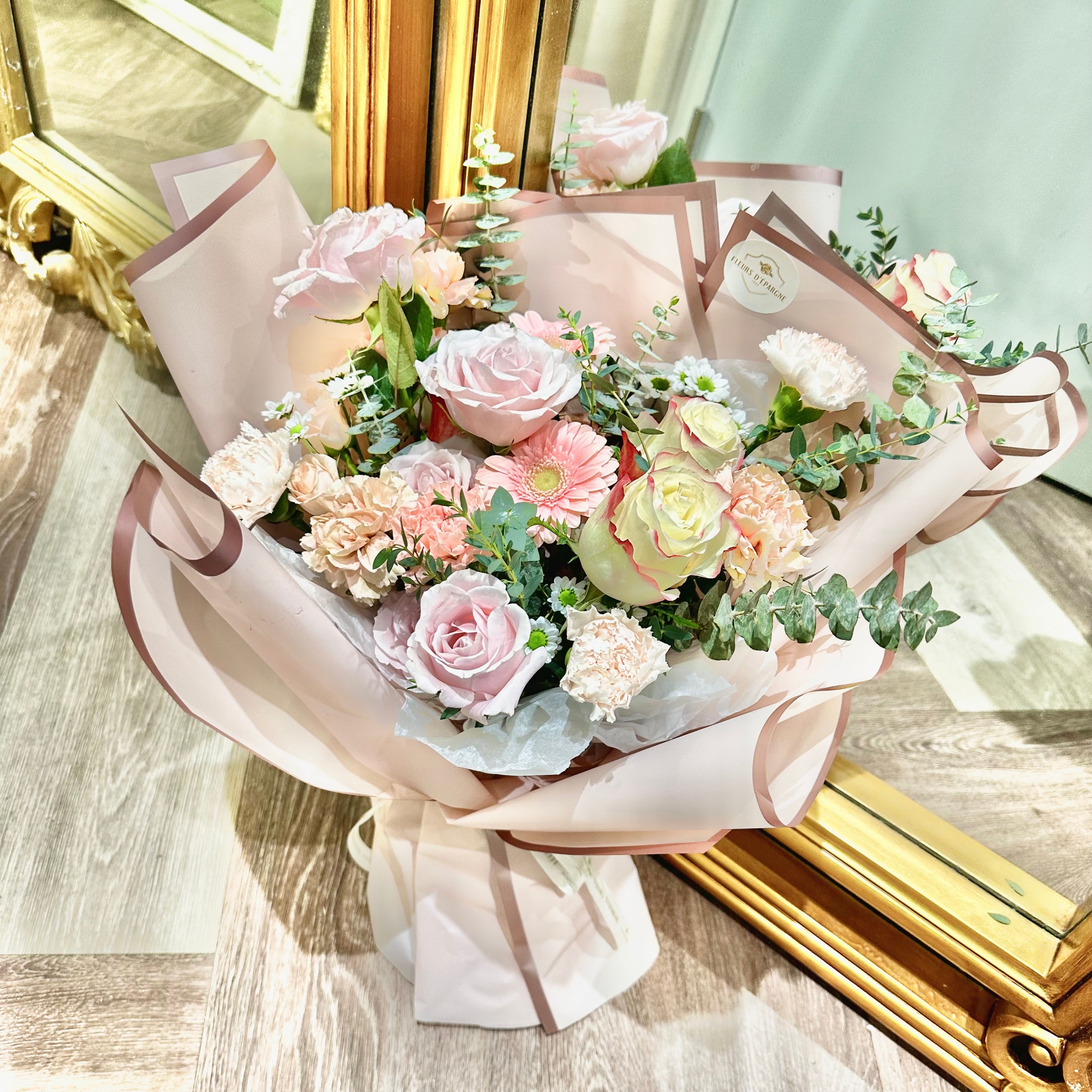 Blush Blooms Arrangement - Fresh Flowers