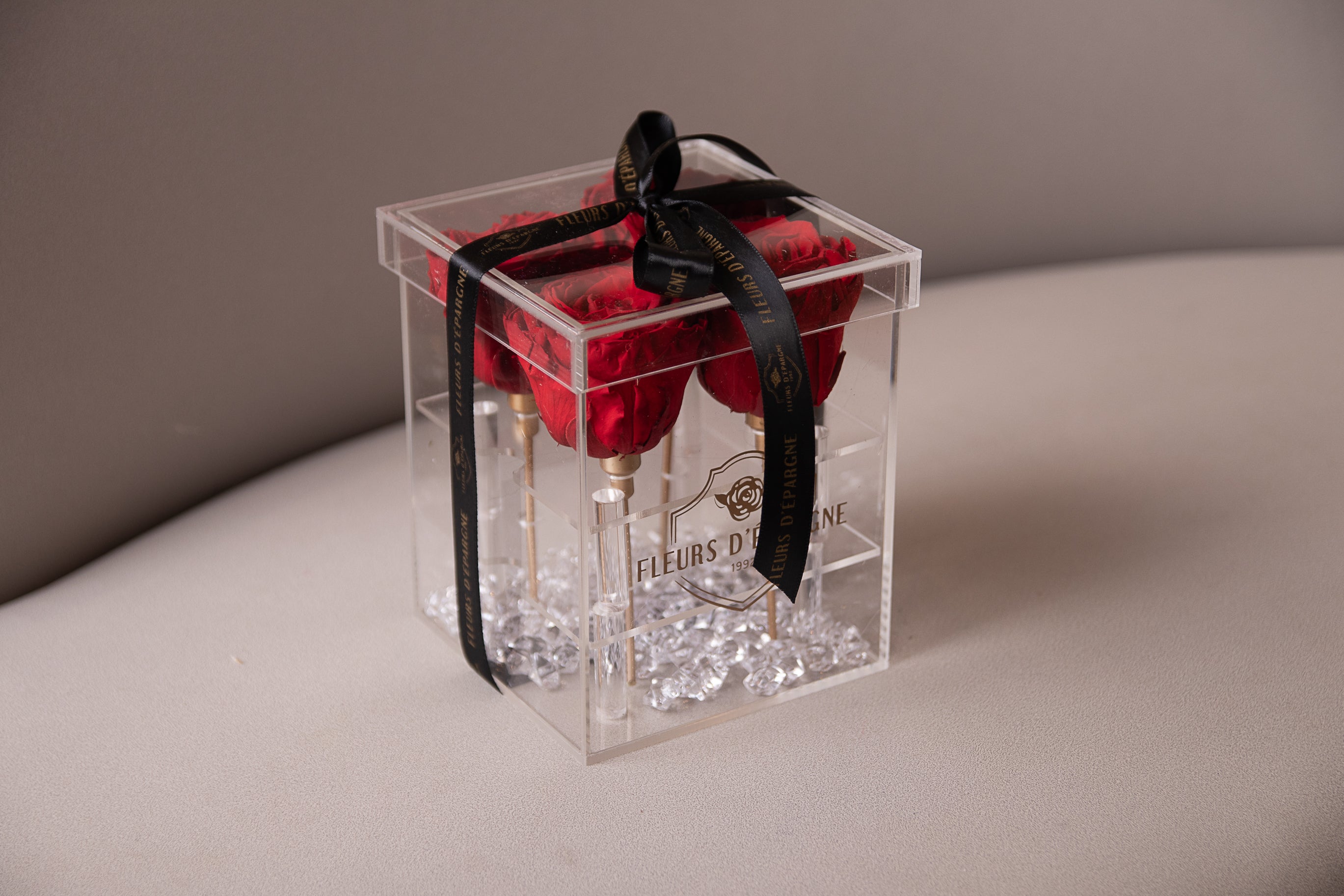 Premium Rose Crystal Box