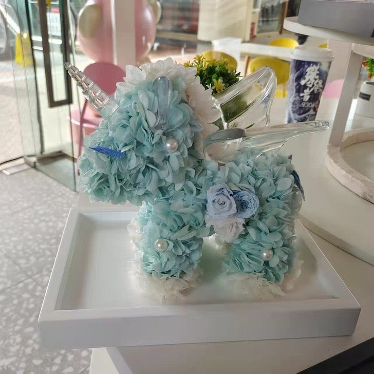 Flower Unicorn in Acrylic Case - Full Coverage