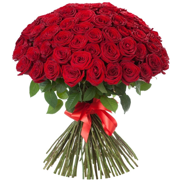 Red Velvet 100 Fresh Flowers