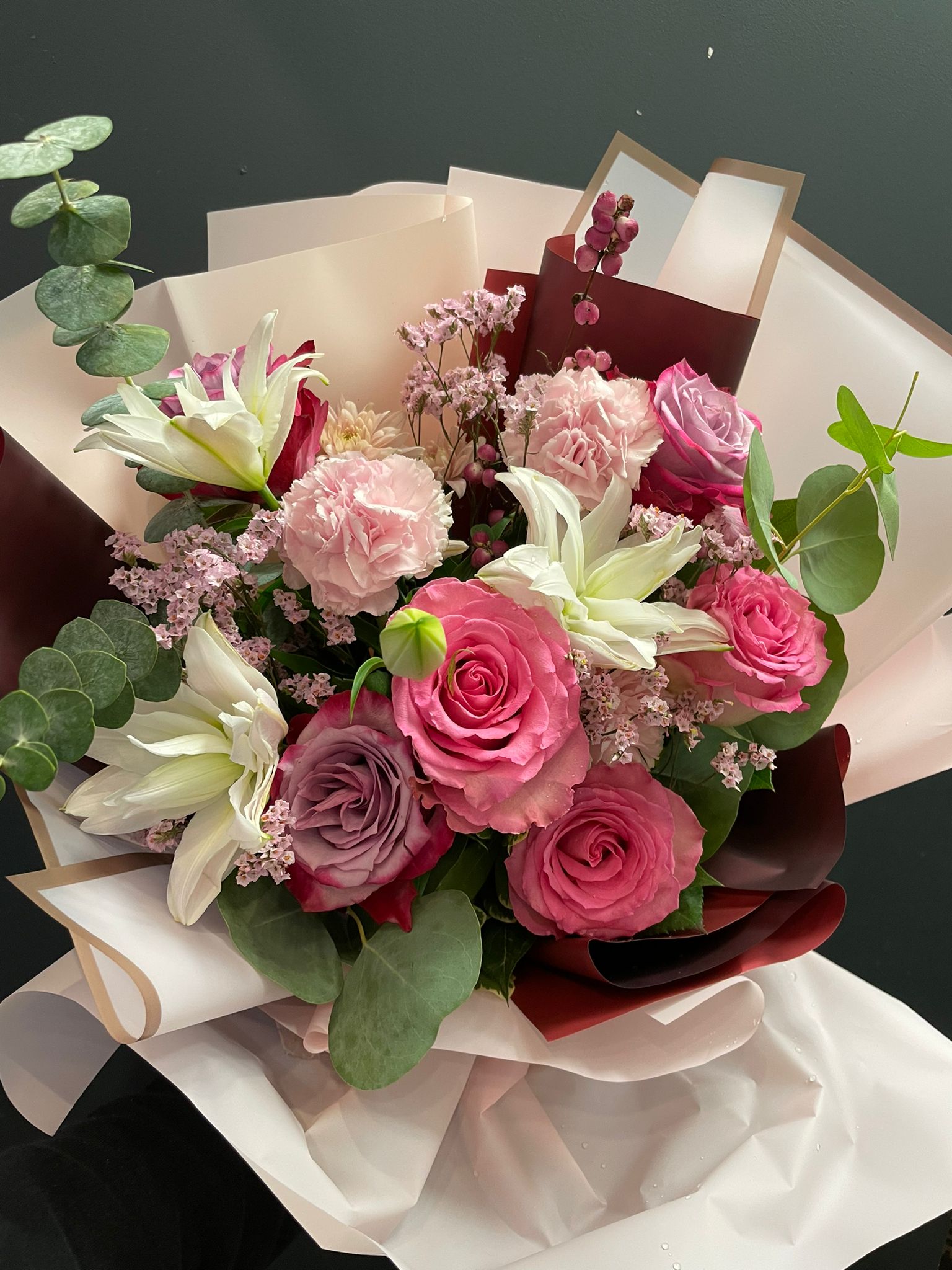 Midnight Kiss Bouquet - Fresh Flowers