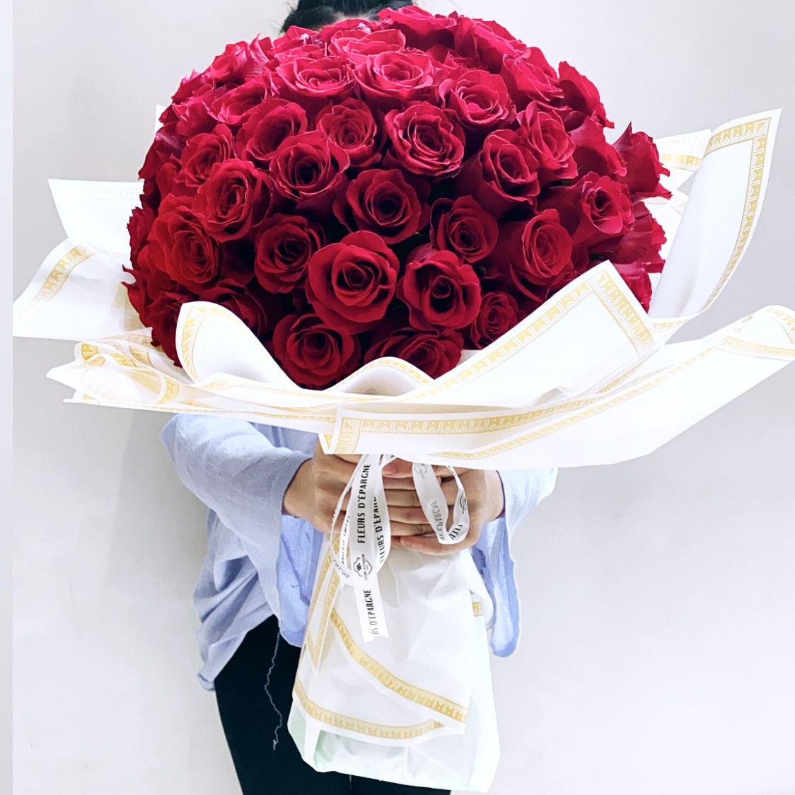 Red Velvet 100 Fresh Flowers