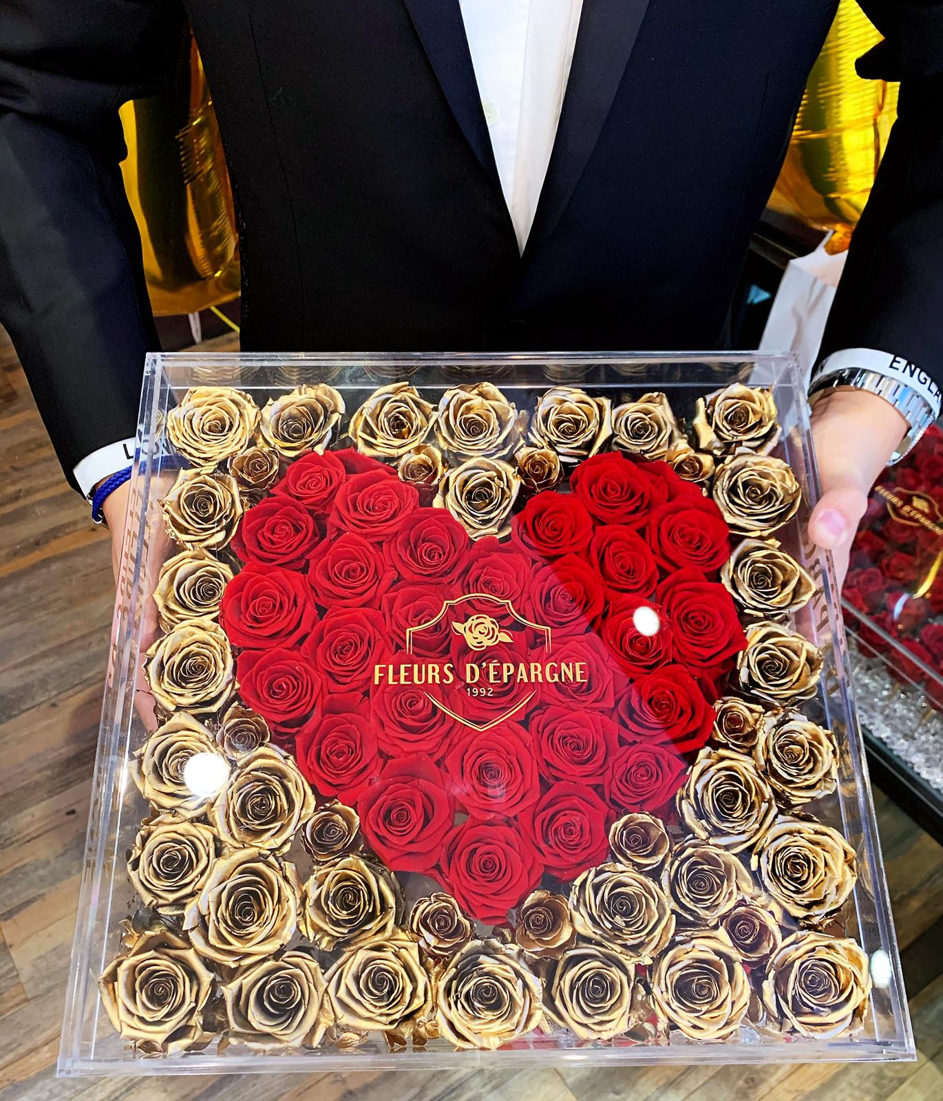 49 Rose Crystal Box- Your Custom Design