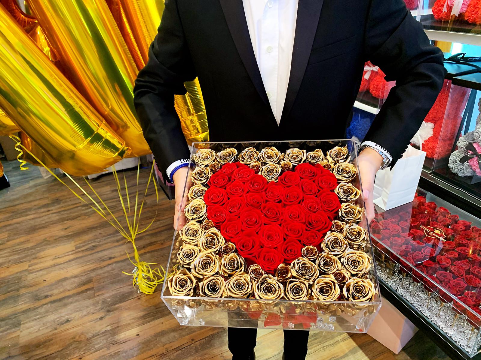 49 Rose Crystal Box- Your Custom Design