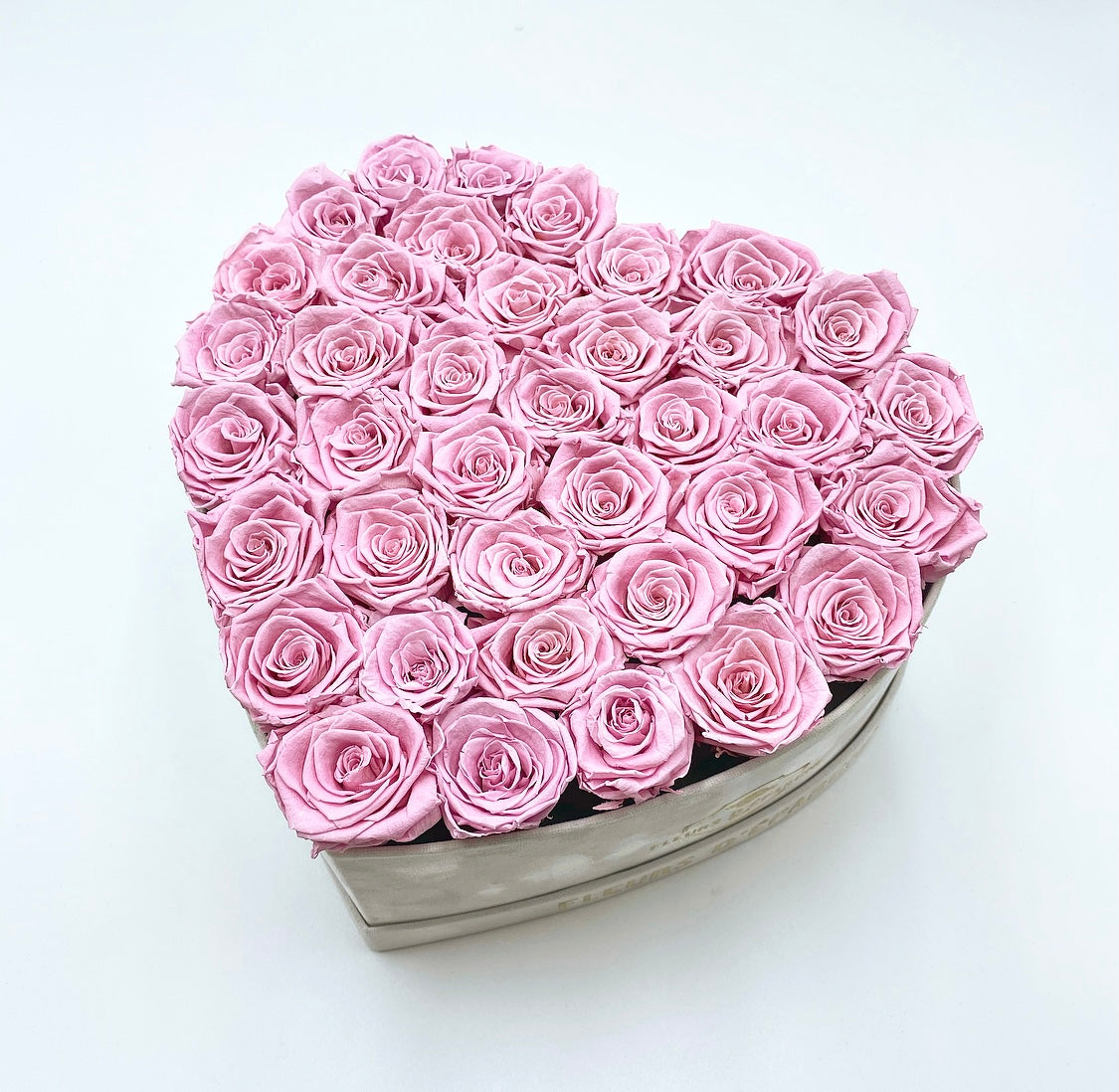 Suede Signature Heart Box