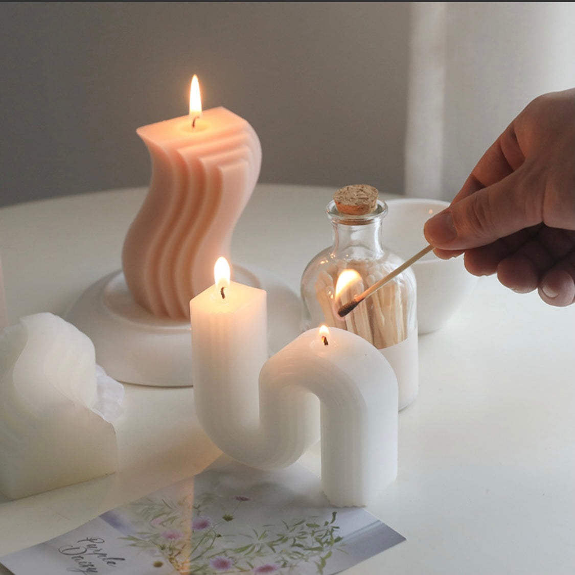 Geometric Candle
