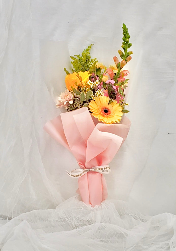 Simple flower store bouquet