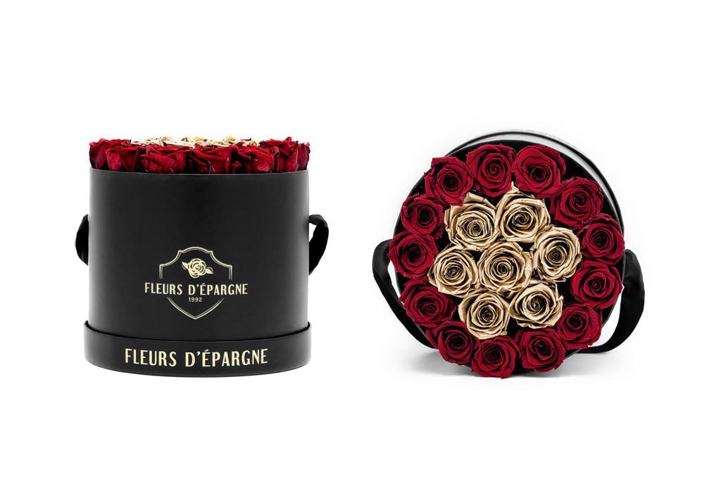 Elegance in Classic Rose Bucket