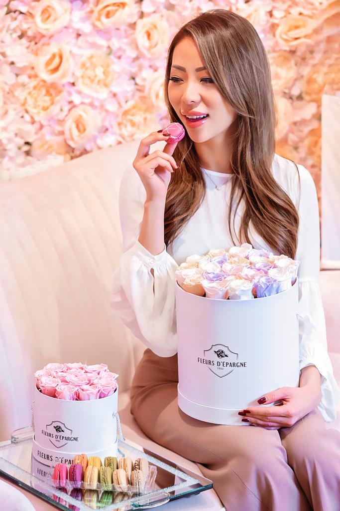 Elegance in Classic Rose Bucket