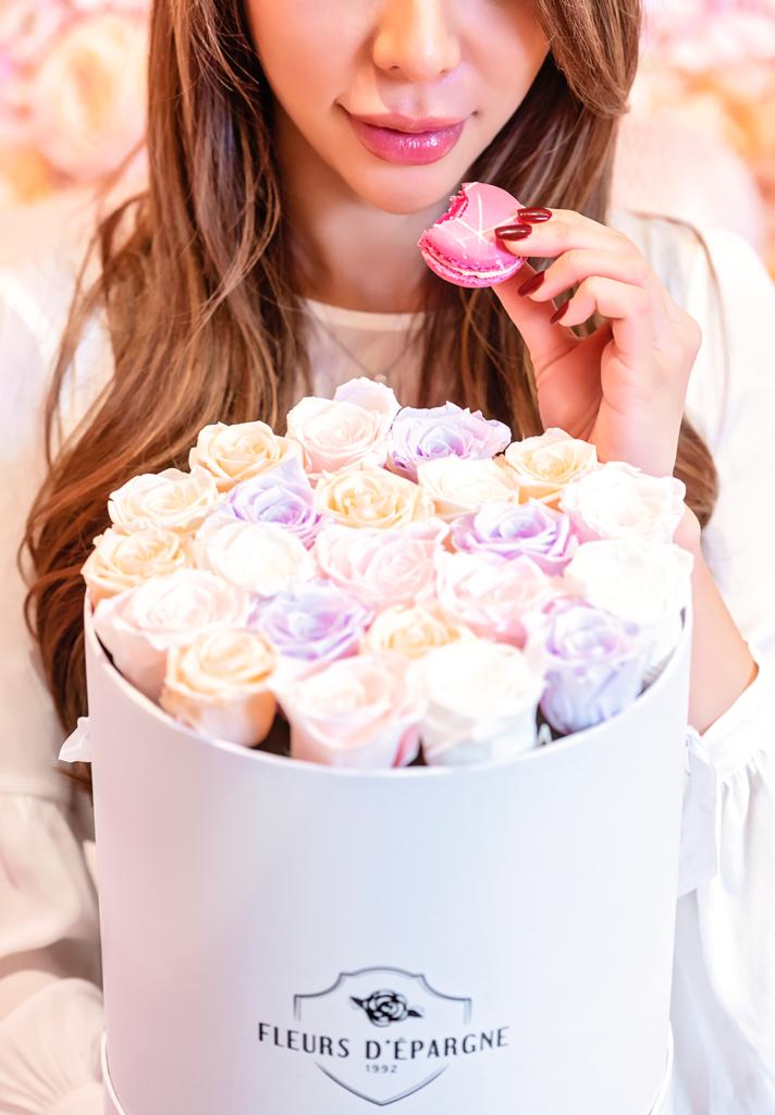 Elegance in Classic Rose Bucket