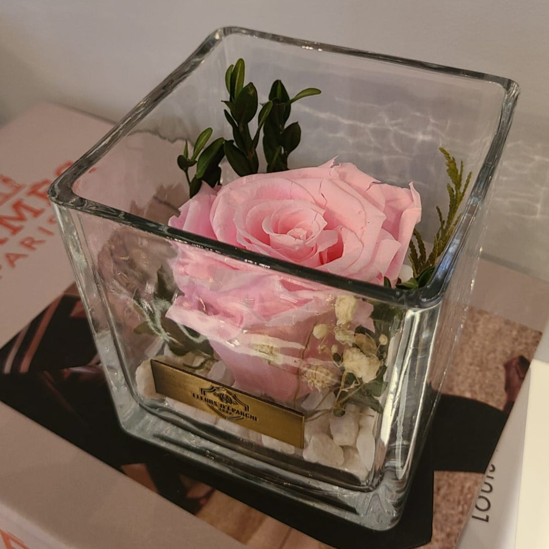 Organic Themed Single Preserved Rose