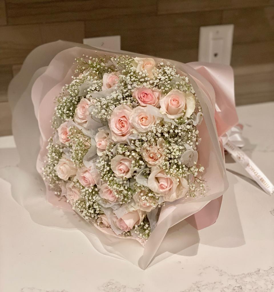 2 Dozen Rose Bouquet - Fresh Flowers