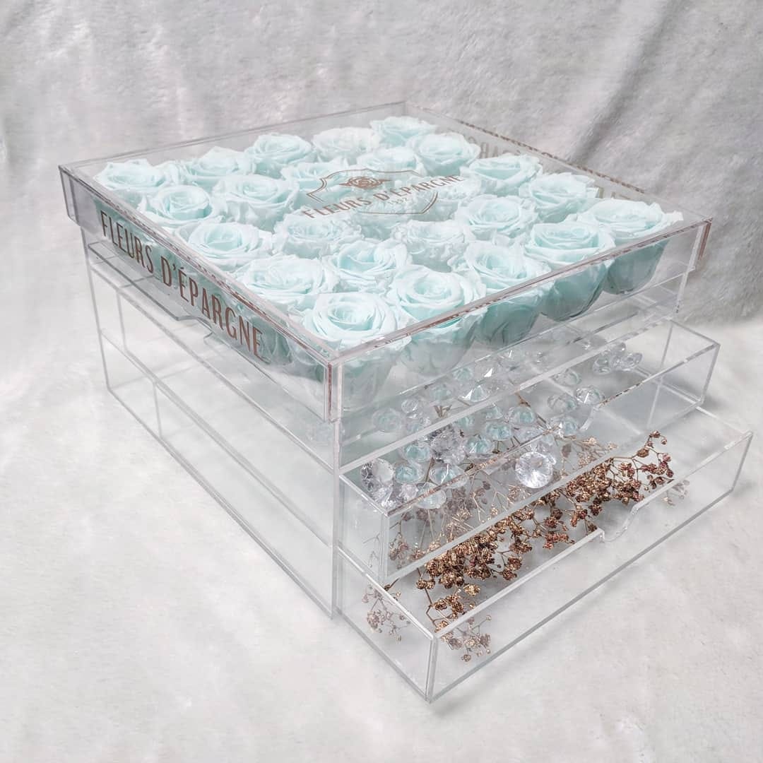 Tiffany Vanity in Ultimate Crystal Box fleursdepargne