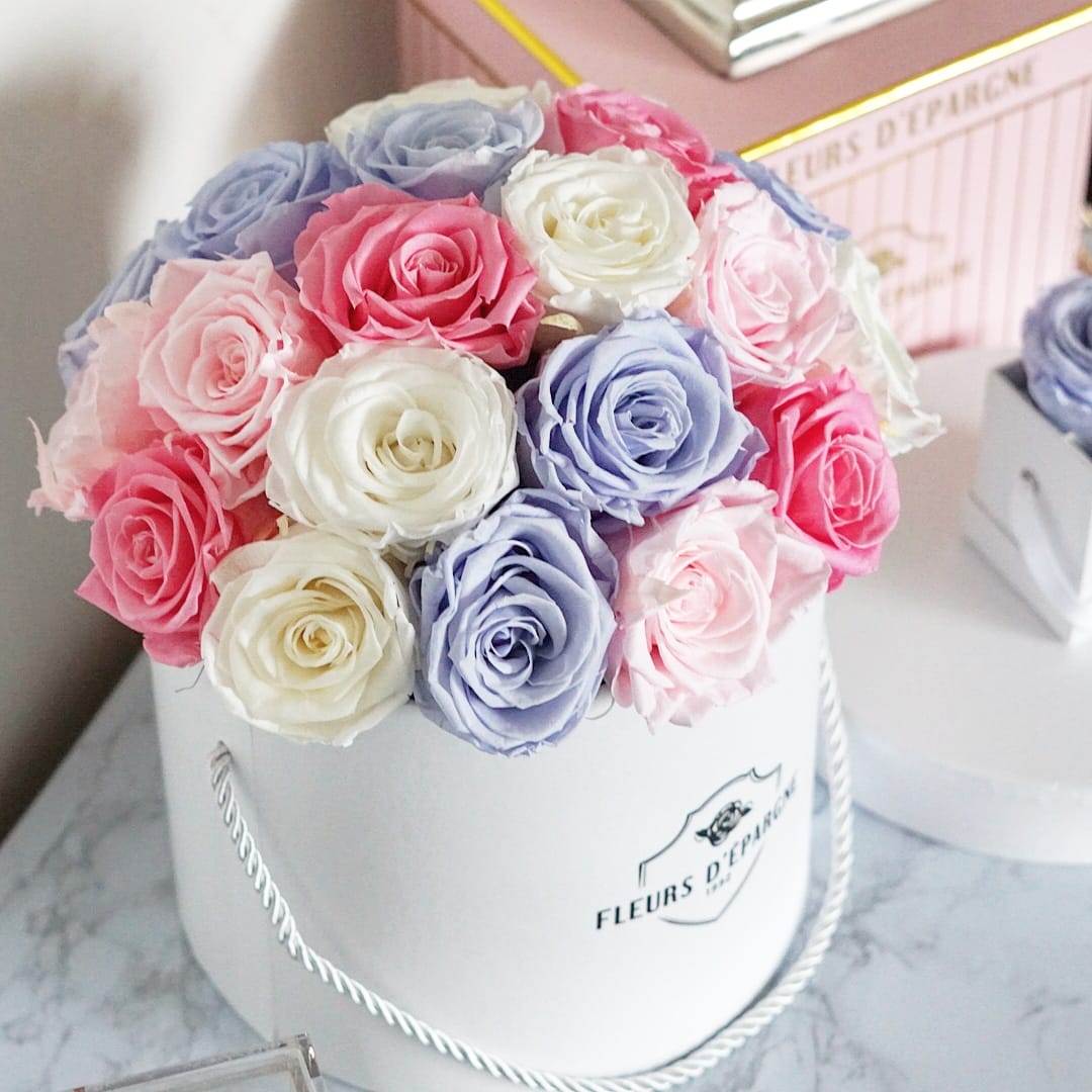 Midsummer's Blooms in Prestige Rose Bucket