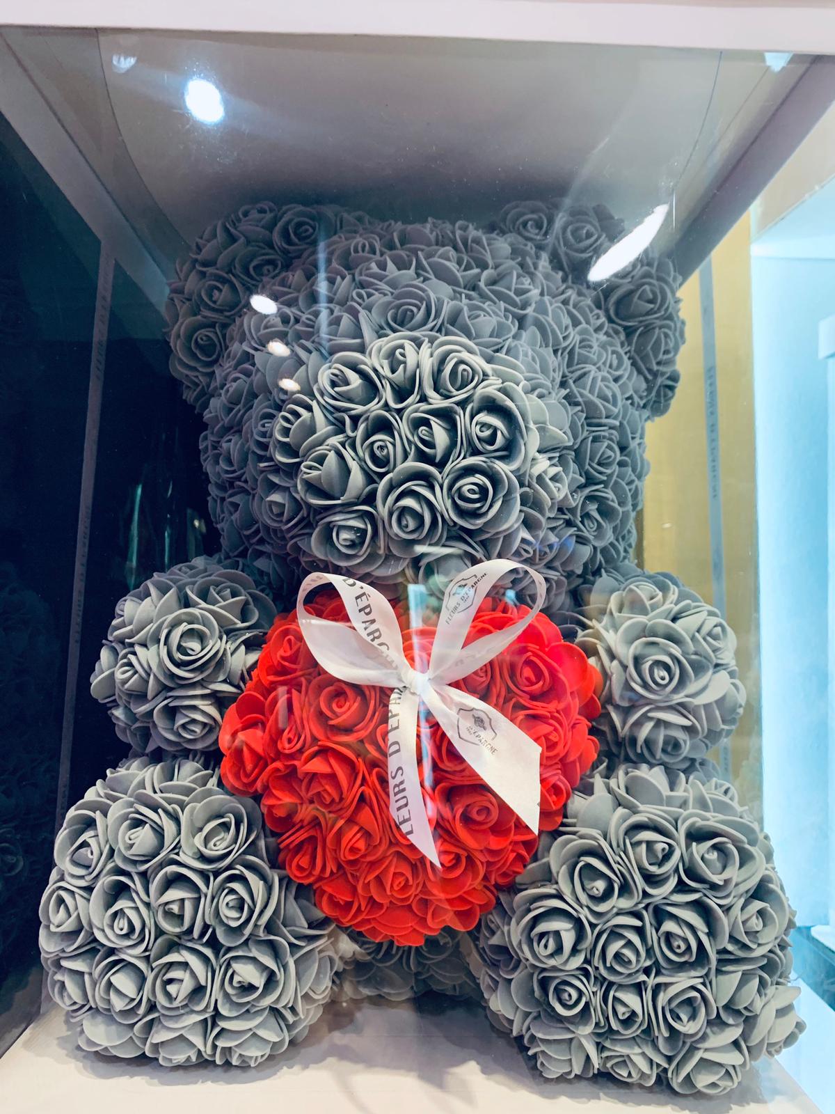 Sweetheart Luxe Foam Rose Bear