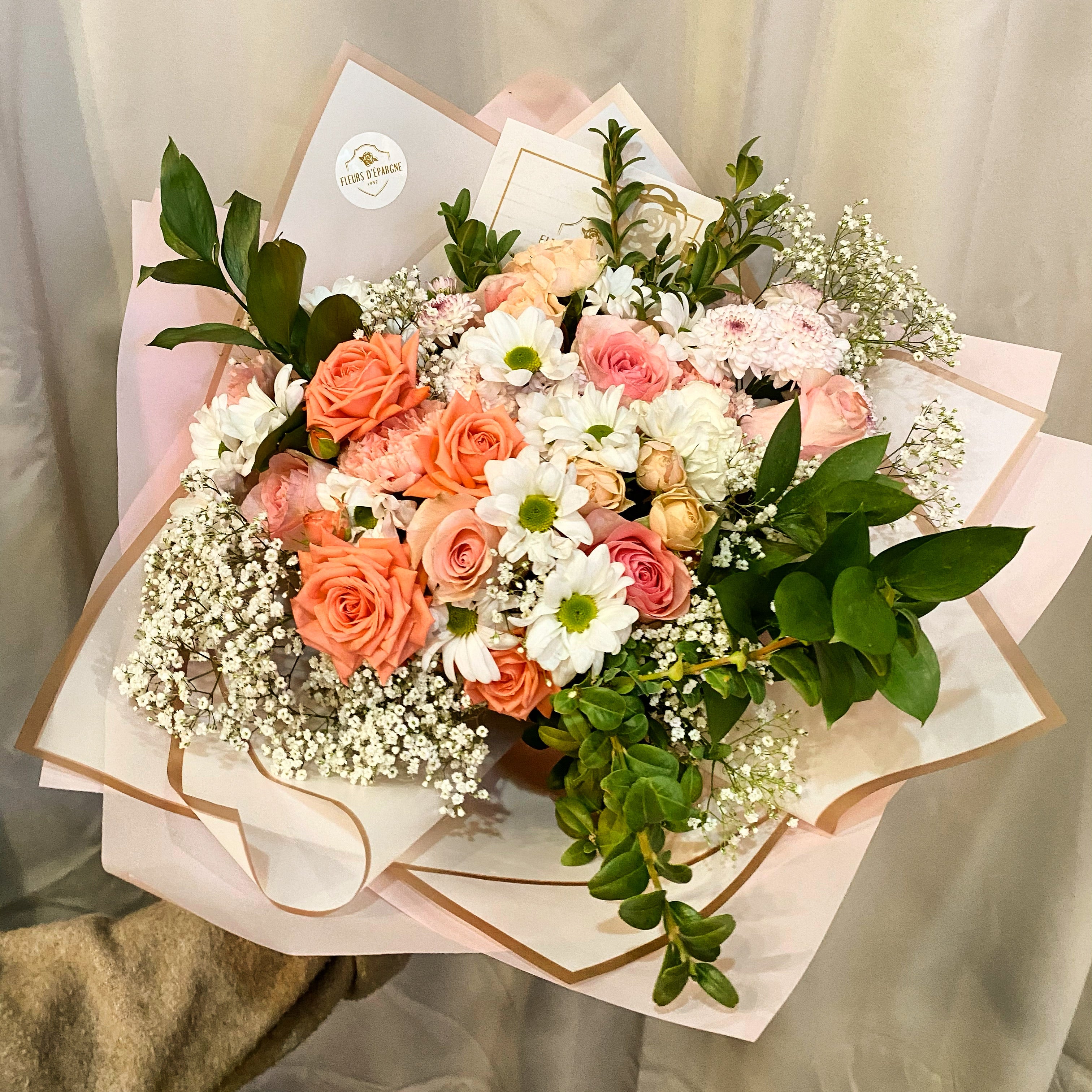 Blushing Blooms Bouquet - Fresh Flowers