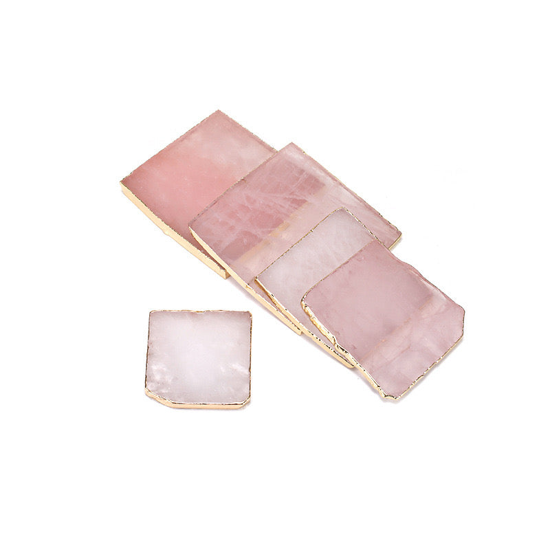 Rose Quartz Coasters