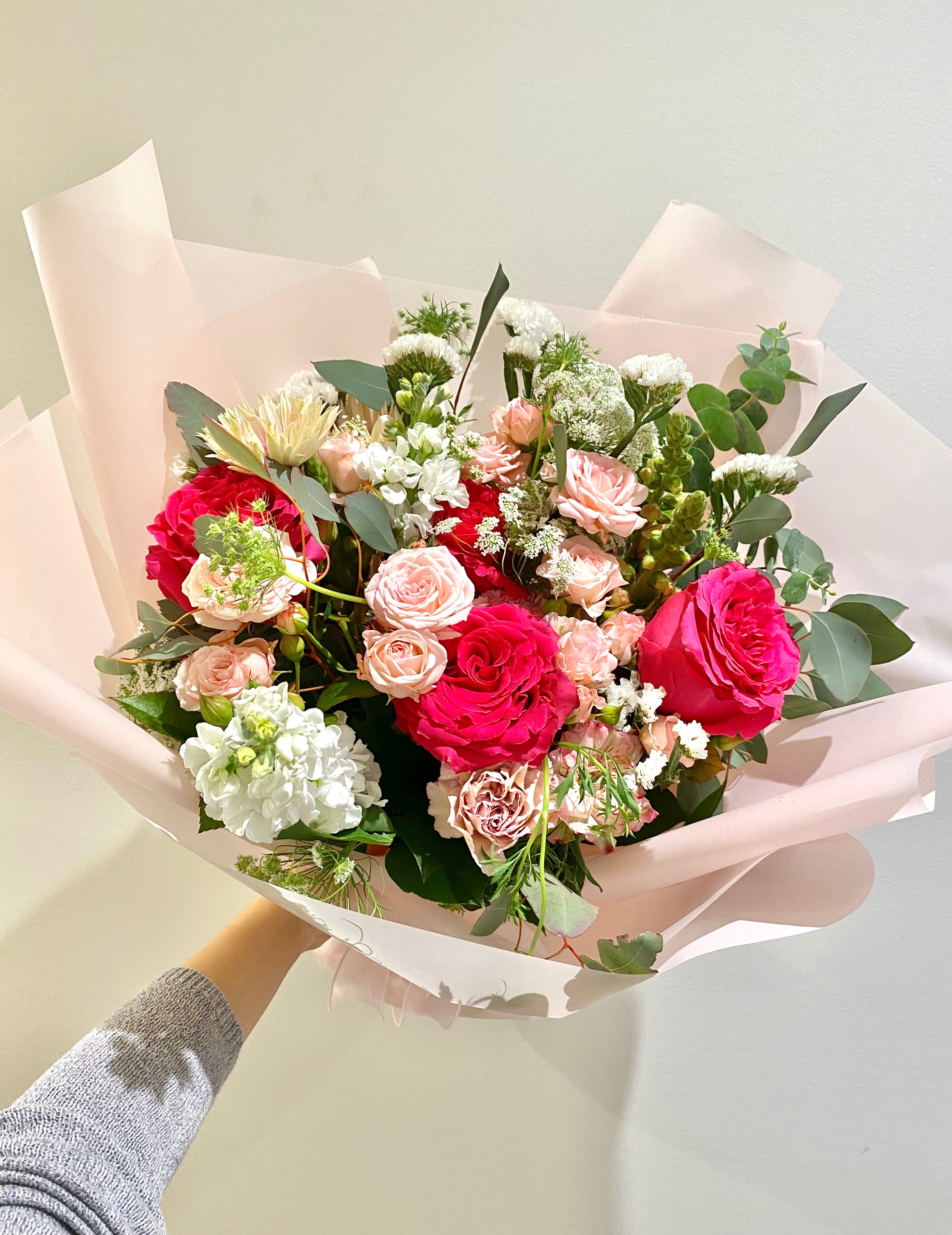 Pink Breeze Bouquet - Fresh Flowers