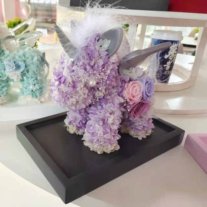 Flower Unicorn in Acrylic Case - Full Coverage