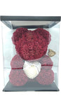 Pearl Heart Luxe Foam Rose Bear