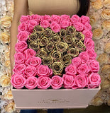 Suede XXL Pink Square Box