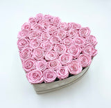 Suede Signature Heart Box