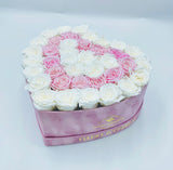 Suede Signature Heart Box