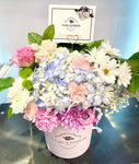 Pastel Blooms in Bucket - Fresh Flowers