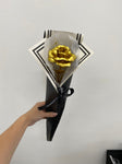 Golden Faux Rose Cone