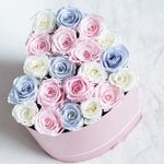 Midsummer Blooms Mix in Classic Pink Heart Box