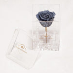 Purest Crystal Box with Long Stemmed 3 Year Rose