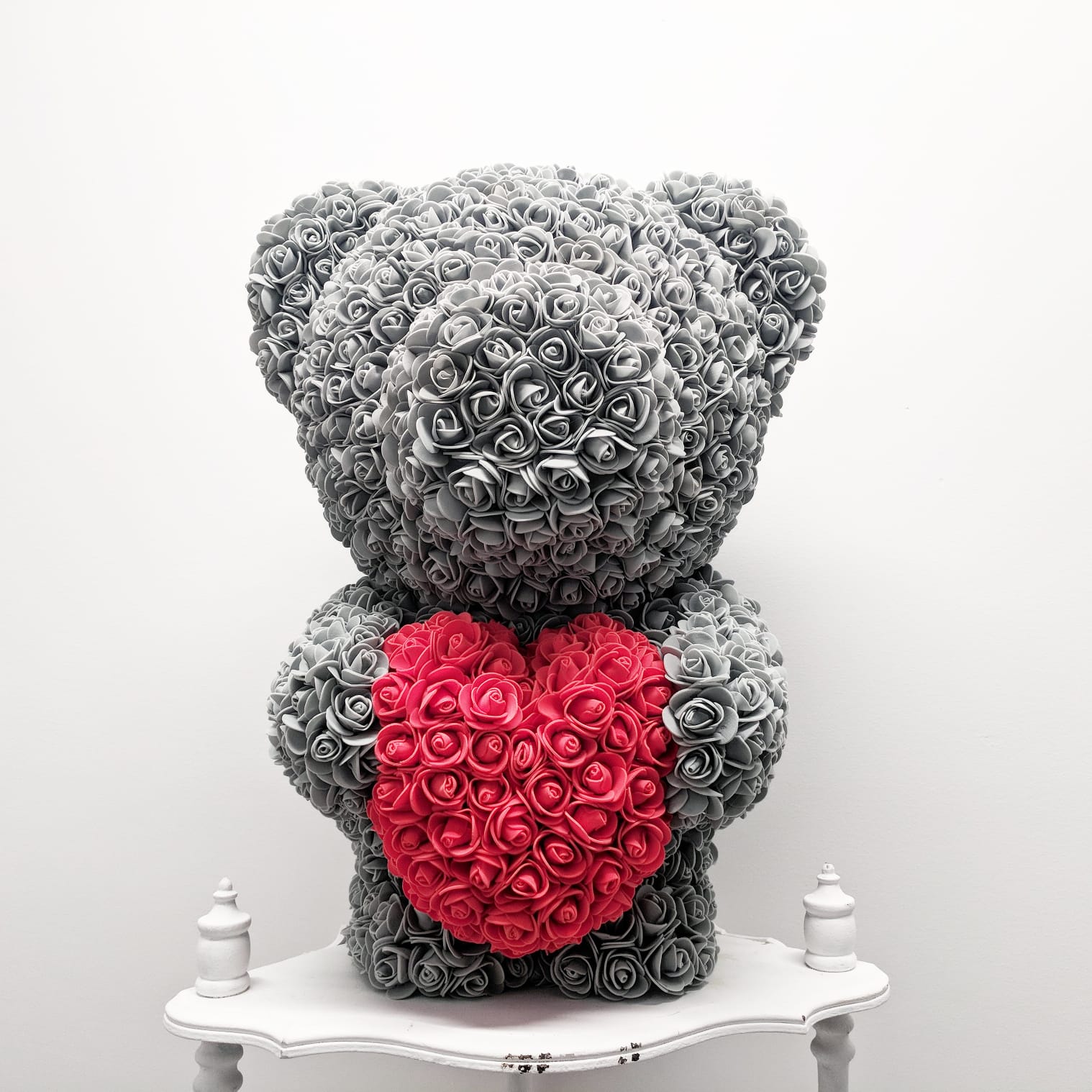 Sweetheart Jumbo Luxe Foam Rose Bear