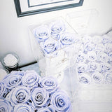Jumbo 4 Rose Crystal Box with Drawer - 3 Year Flowers