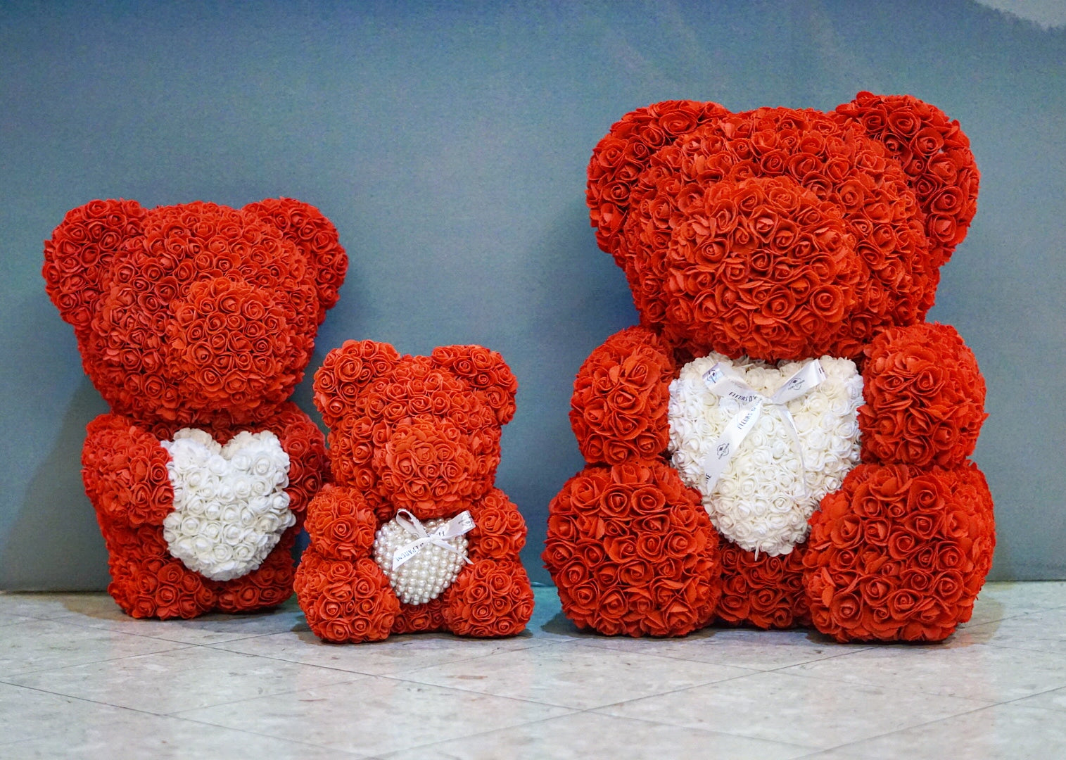 Sweetheart Jumbo Luxe Foam Rose Bear fleursdepargne