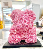 Preserved Fresh Rose Bear - Eternity Roses