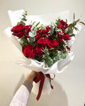 Classic Red Dozen Bouquet - Fresh Flowers