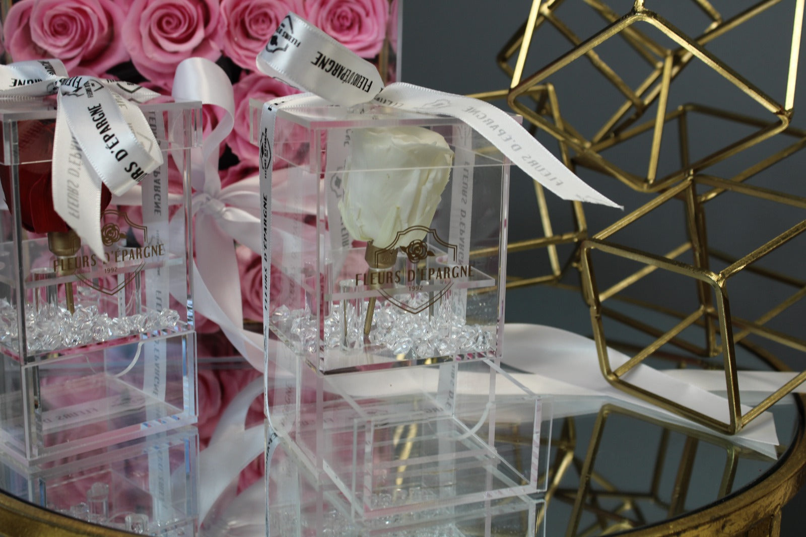 Luxe Crystal Rose Vanity