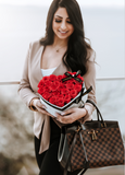 Suede Signature Heart Box